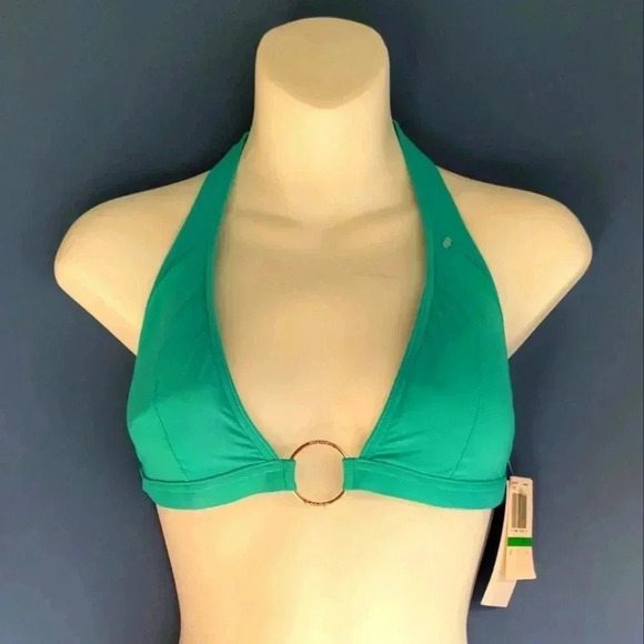 Calvin Klein Other - Calvin Klien "Aruba" Aqua Triangle Bikini Top with Removable Pads Size L